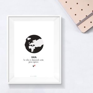 Lámina decorativa - Viajar