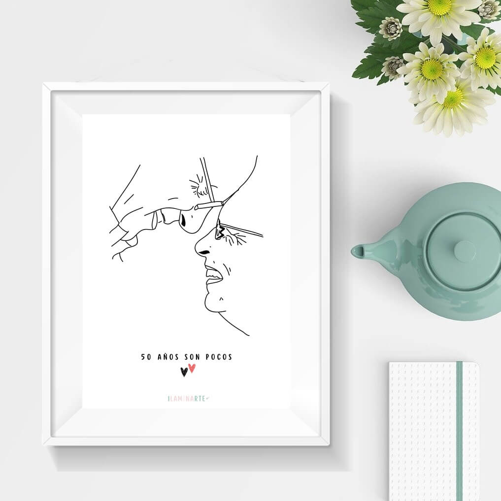 Ilustración personalizada minimalista