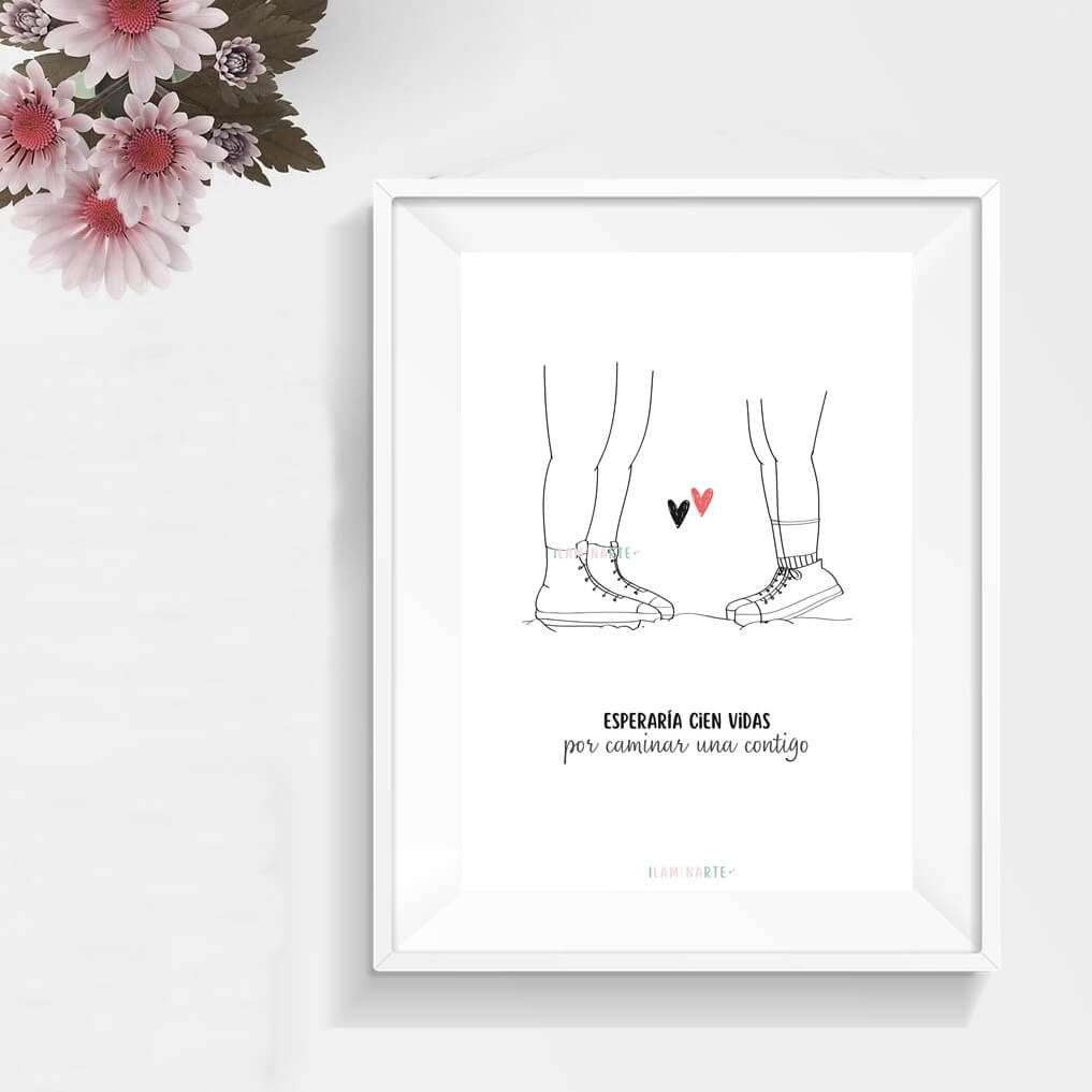 Lámina decorativa - Caminar contigo