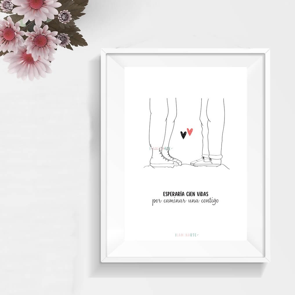 Lámina decorativa - Caminar contigo