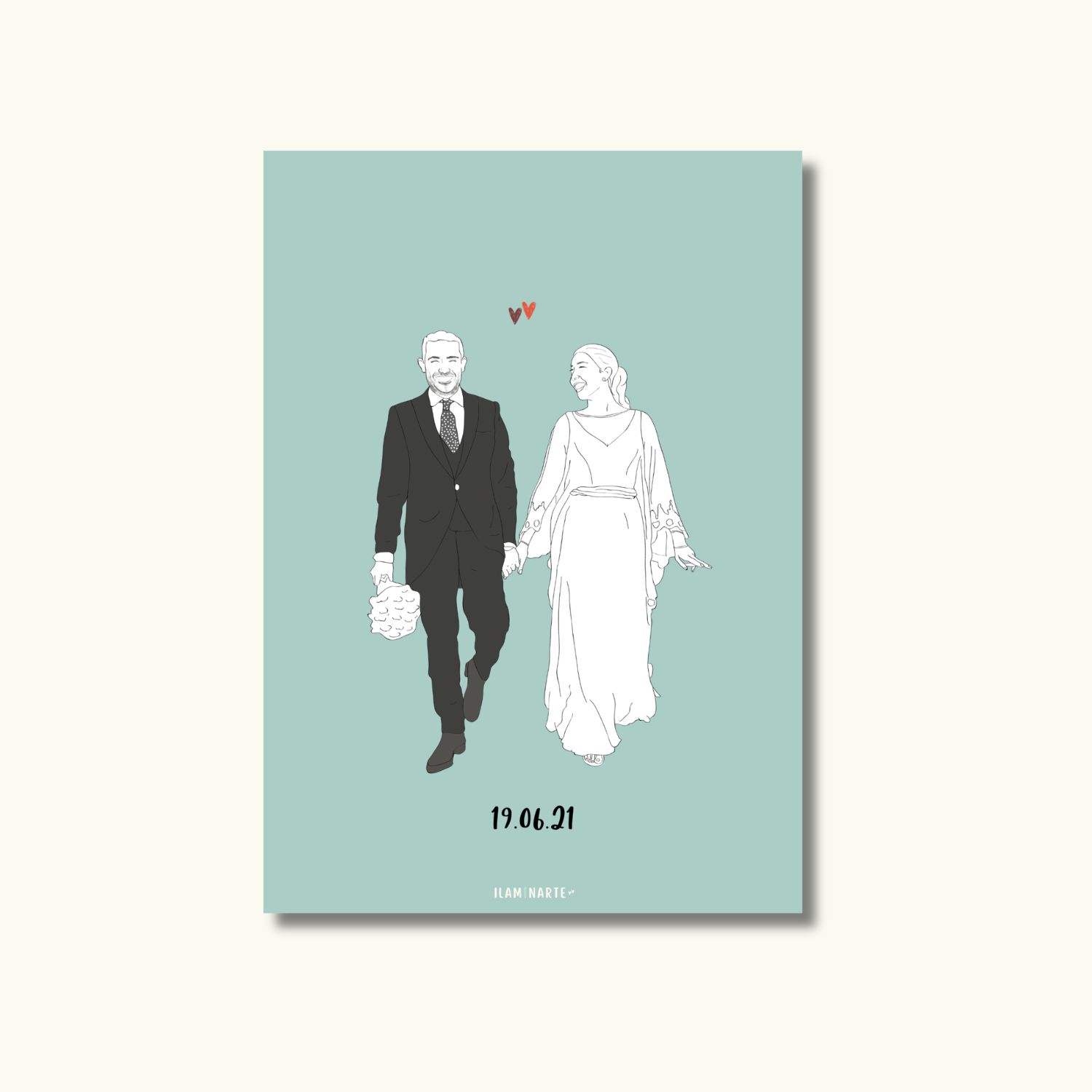 Ilustración personalizada minimalista | Retrato line art