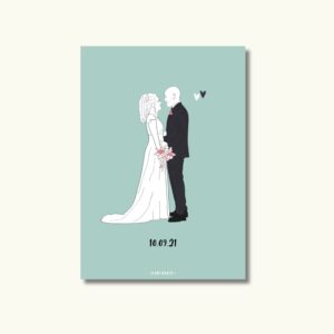 Ilustración personalizada minimalista | Retrato line art