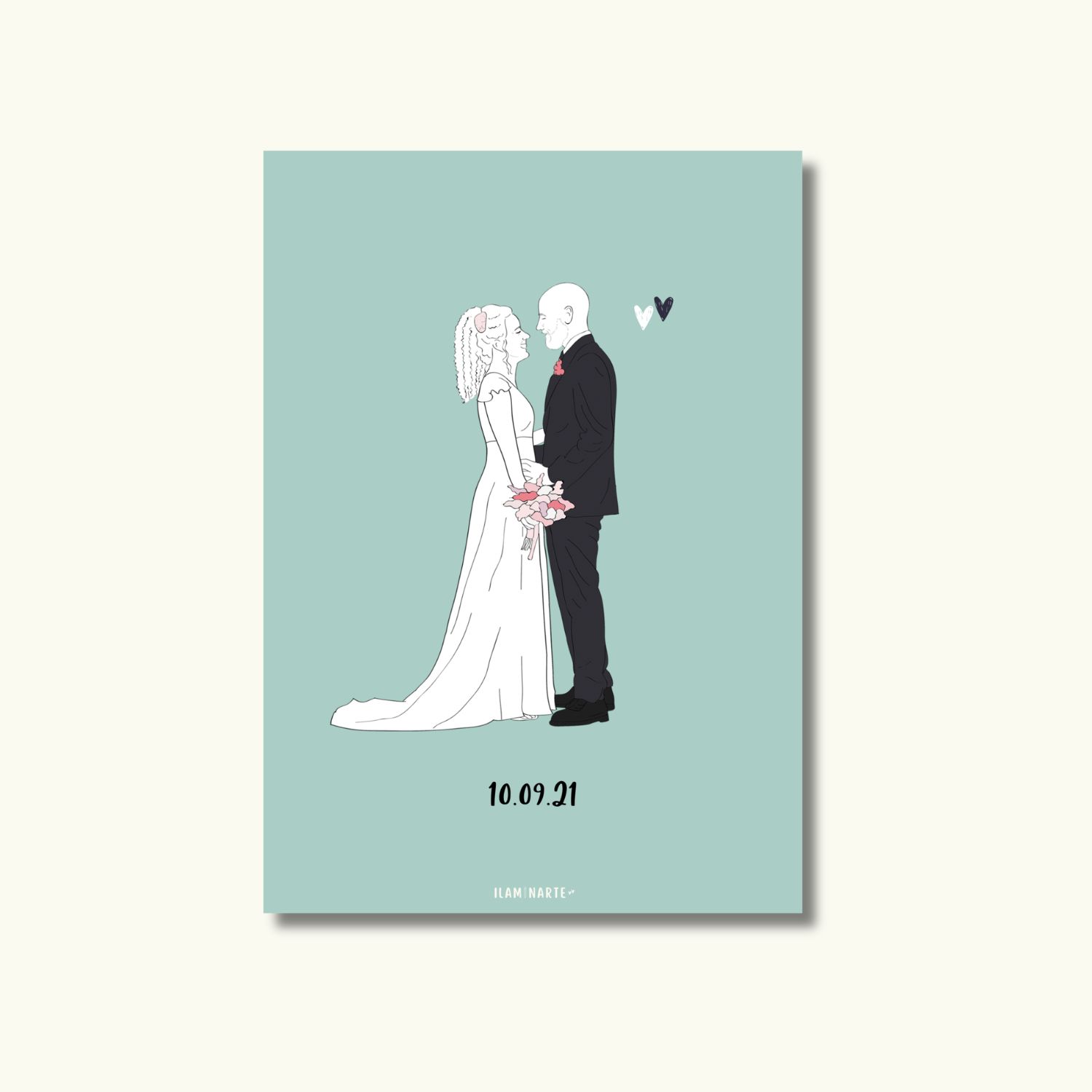 Ilustración personalizada minimalista | Retrato line art