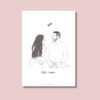 Ilustración personalizada minimalista | Retrato line art