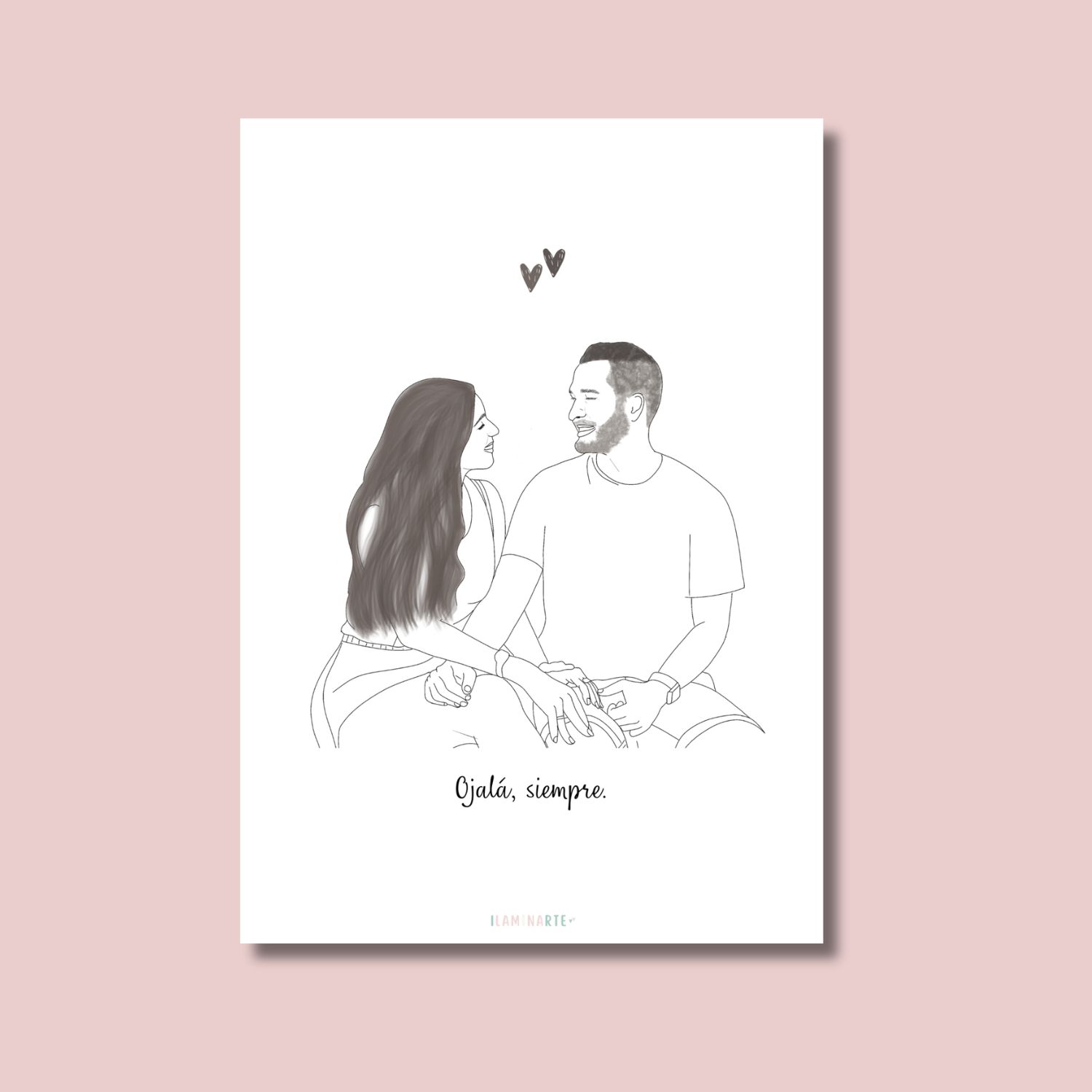 Ilustración personalizada minimalista | Retrato line art
