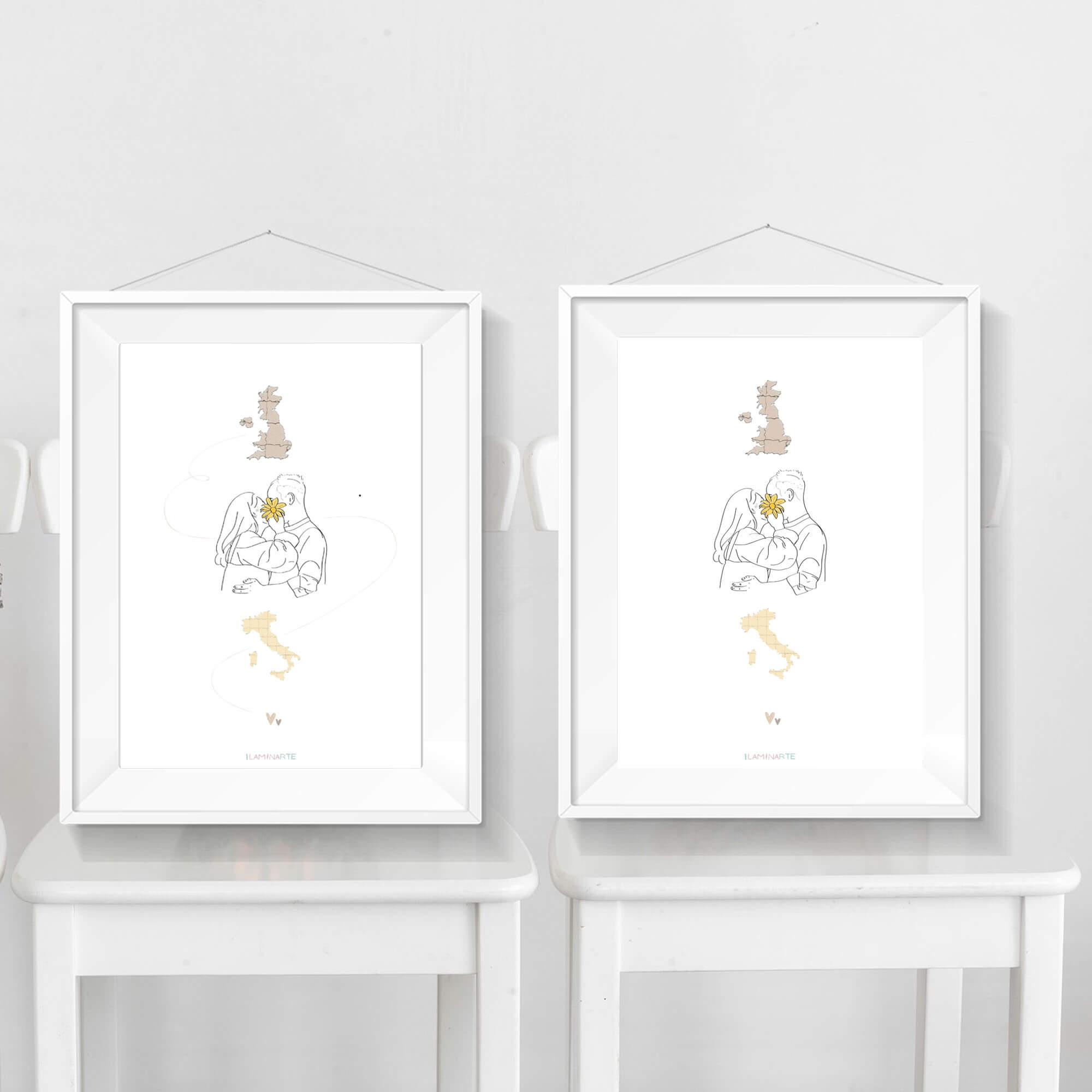 Ilustración personalizada con mapa