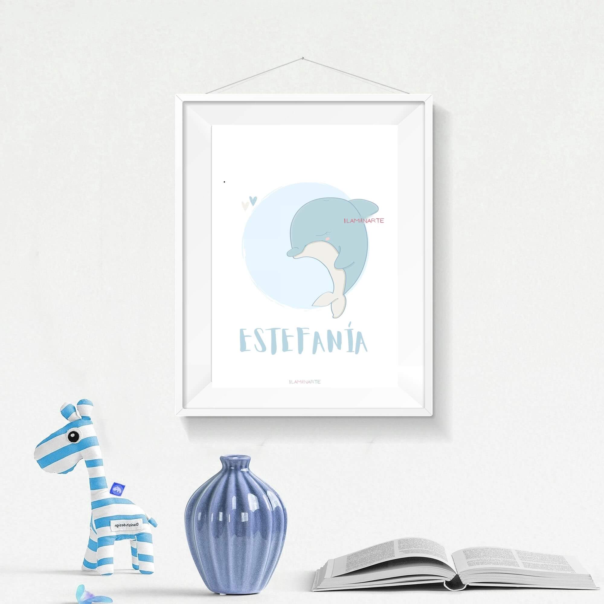 Lámina infantil - Delfín