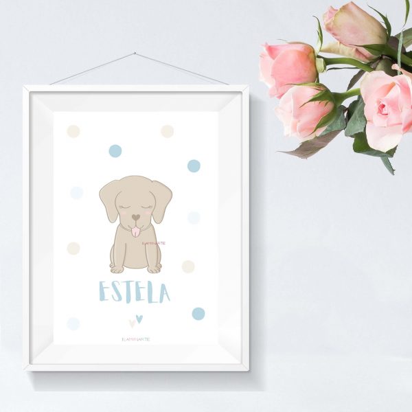 Lámina infantil - Labrador marrón
