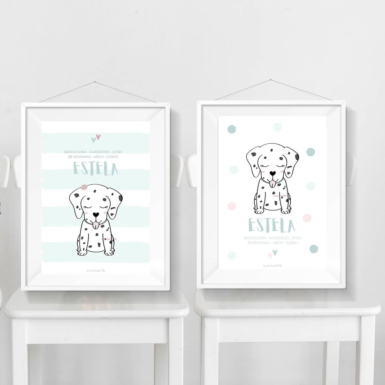 Lámina natalicia - Dálmata Lámina natalicia - Dálmata