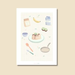Lámina ilustrada - 'Pancakes'