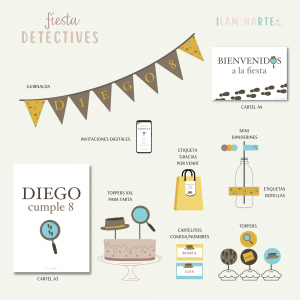 Papelería fiesta detectives