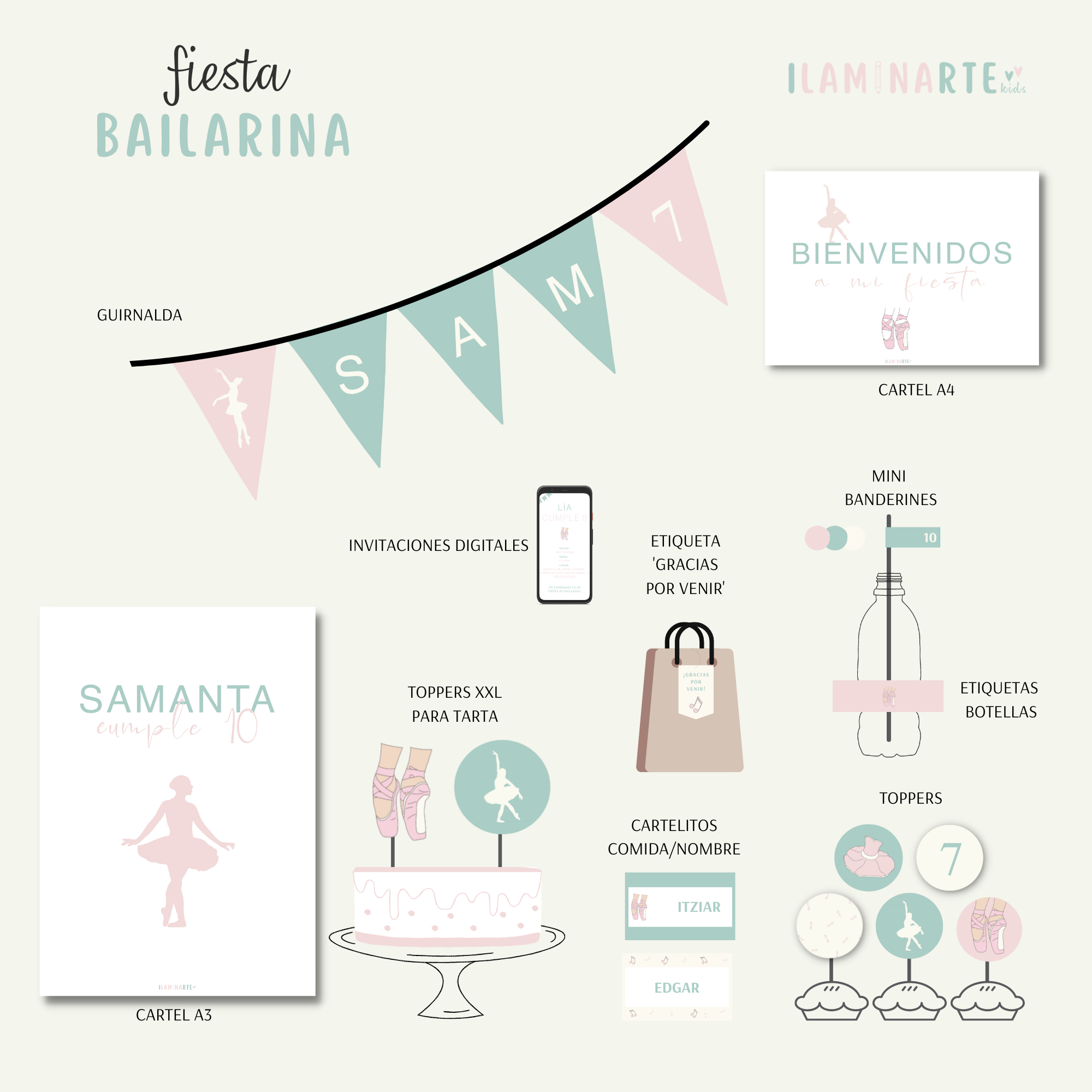 Papelería fiesta bailarina