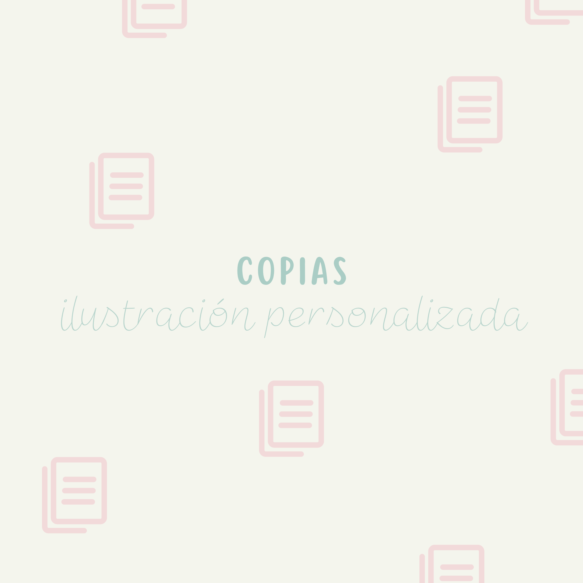 Copias ilustración personalizada