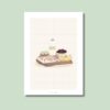 Lámina ilustrada - Desayuno en bandeja Lámina ilustrada - Desayuno en bandeja