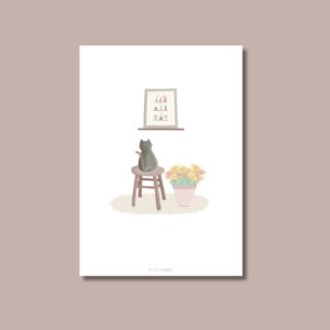 Lámina ilustrada - El observador