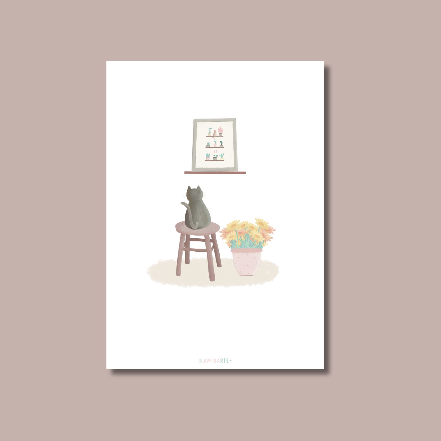 Lámina ilustrada - El observador Lámina ilustrada - El observador