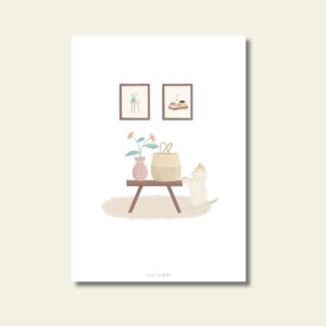 Lámina ilustrada - Hogar tranquilo
