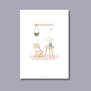 Lámina ilustrada - Rincón cotidiano