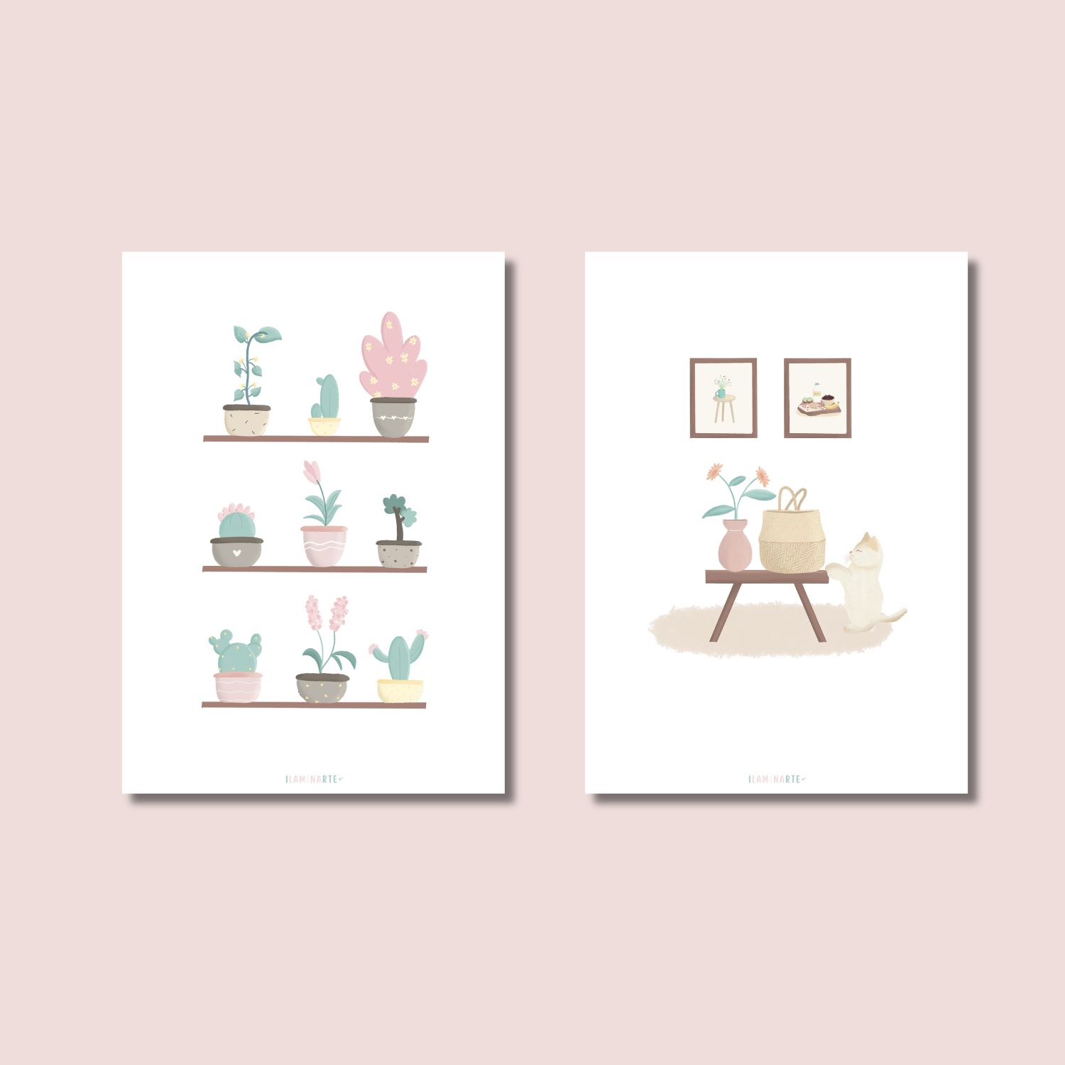 Pack de láminas ilustradas - Hogar natural Pack de láminas ilustradas - Hogar natural